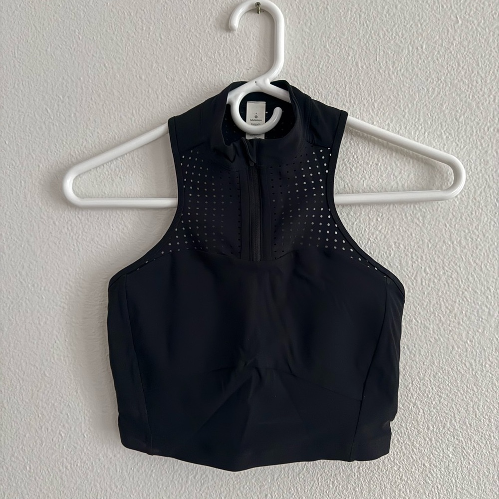 Lululemon Black Sport Top with Zipper